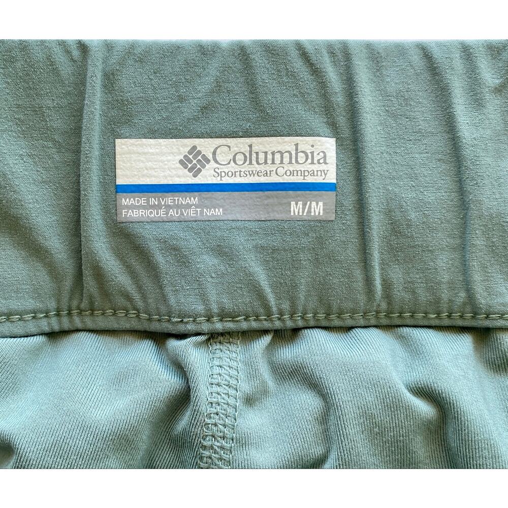 Columbia All Seasons Ruched Skort Women’s Med Sage Green Built-In Shorts Hiking - Picture 2 of 9